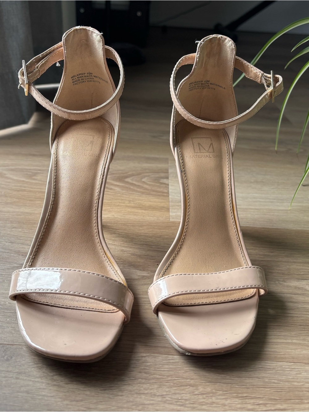 Blair Nude Patent Ankle-Strap (3 inch) Heels